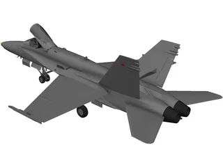 F-18C 3D Model preview