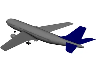 Airbus A300 3D Model preview