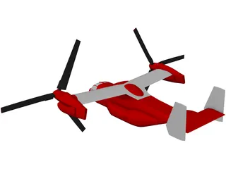 Bell-Boeing V-22 Osprey 3D Model preview