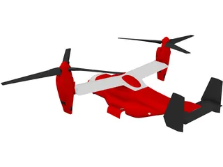 Bell-Boeing V-22 Osprey 3D Model preview