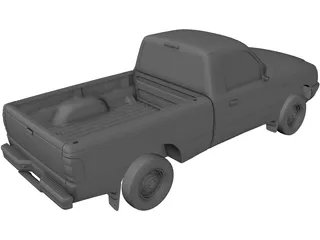 Ford Ranger Pickup (1998) 3D Model preview