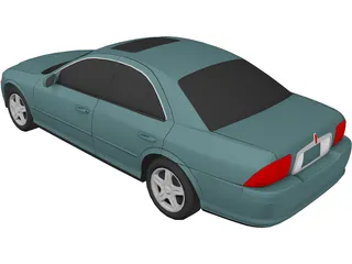 Lincoln LS (2000) 3D Model preview
