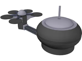 Moon Base 3D Model preview