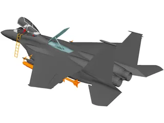 F-15E Strike Eagle 3D Model preview