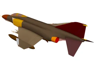 F-4E Phantom 3D Model preview