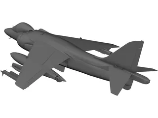 AV-8B Harrier 3D Model preview