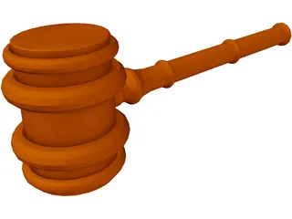 Gavel 3D Model preview
