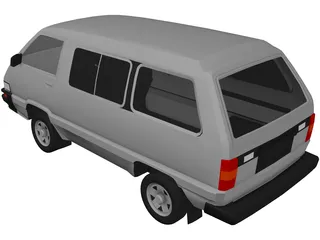 Toyota Van (1987) 3D Model preview