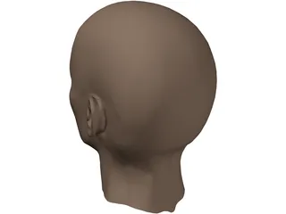 Head Female 3D Model preview