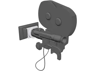 Movie Camera 3D Model preview