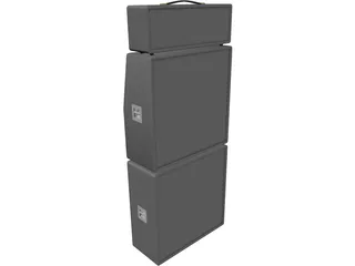 Marshall Stack 3D Model preview