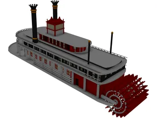 Paddle Boat 3D Model preview