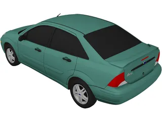 Ford Focus Sedan (2000) 3D Model preview