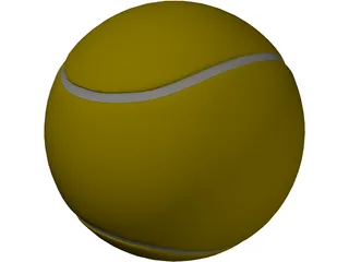 Tennis Ball 3D Model preview