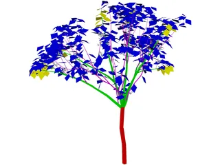 Apricot Tree 3D Model preview