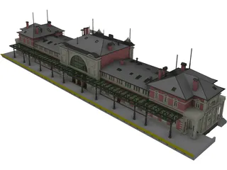 Station Bonn 3D Model preview