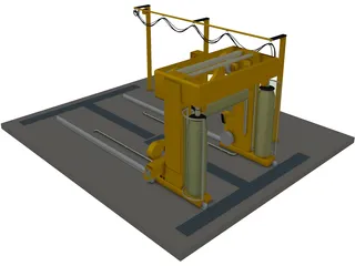 Car Wash 3D Model preview