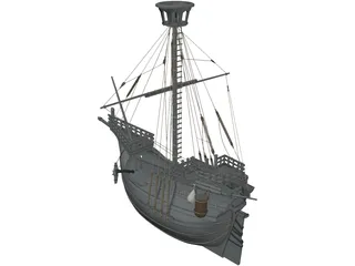 Catalan Ship 3D Model preview