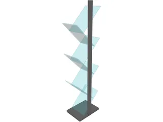 Broucher Rack 3D Model preview