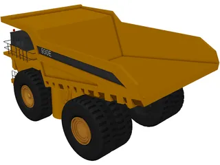 Komatsu 930E 3D Model preview