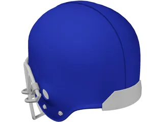 Football Helmet 3D Model preview
