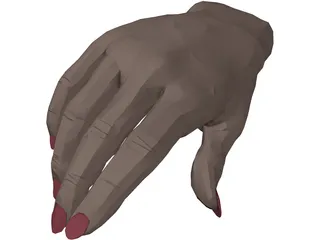Hand Female 3D Model preview