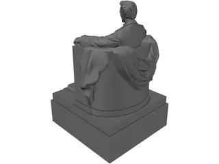 Lincoln Memorial Statue 3D Model preview