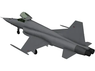 Northrop F-5E Tiger 3D Model preview