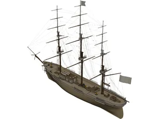 Flying Cloud 3D Model preview