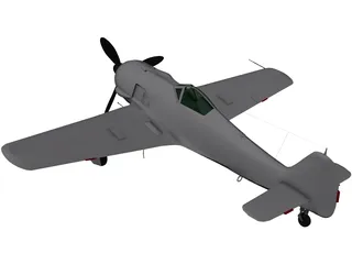 Focke-Wulf Fw 190 A 3D Model preview