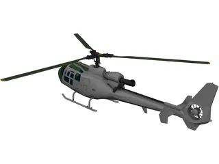 Eurocopter Gazelle 3D Model preview