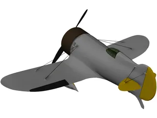 Gee Bee Z Racer 3D Model preview