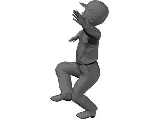 Boy Dancing 3D Model preview