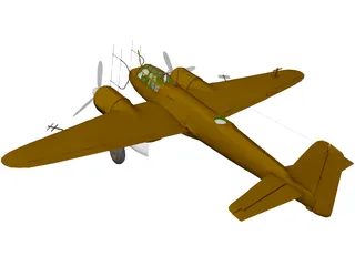 Junkers Ju 88G-1 3D Model preview