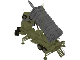 Patriot Missile 3D Model preview