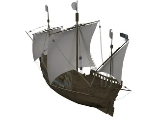 Pinta S.XV 3D Model preview