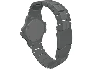 Racer Diver Watch 3D Model preview