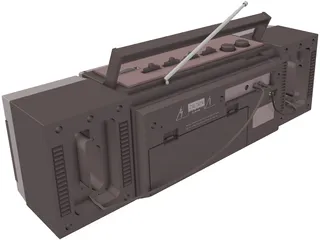 Radiocassette 3D Model preview