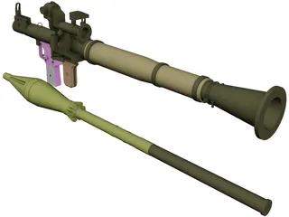 RPG7 3D Model preview