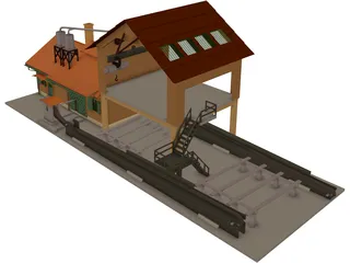 Sawmill 3D Model preview
