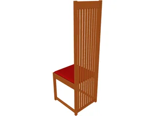 Chair Side 3D Model preview