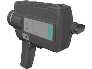 Movie Camera 3D Model preview