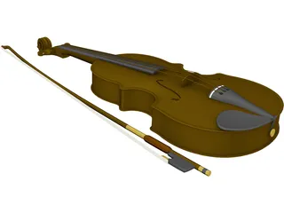 Violin 3D Model preview