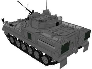 Warrior MCV 3D Model preview