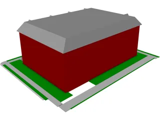 St. Louis-style Homes or Apartments 3D Model preview