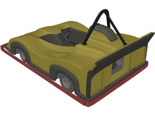 Go Kart 3D Model preview