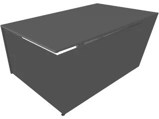 Bus Shelter 3D Model preview