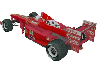 Ferrari F1 3D Model preview