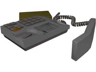 Telephone Handset 3D Model preview
