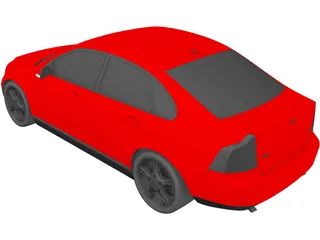 Volvo S40 3D Model preview